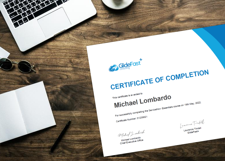 GlideFast+ Certificate