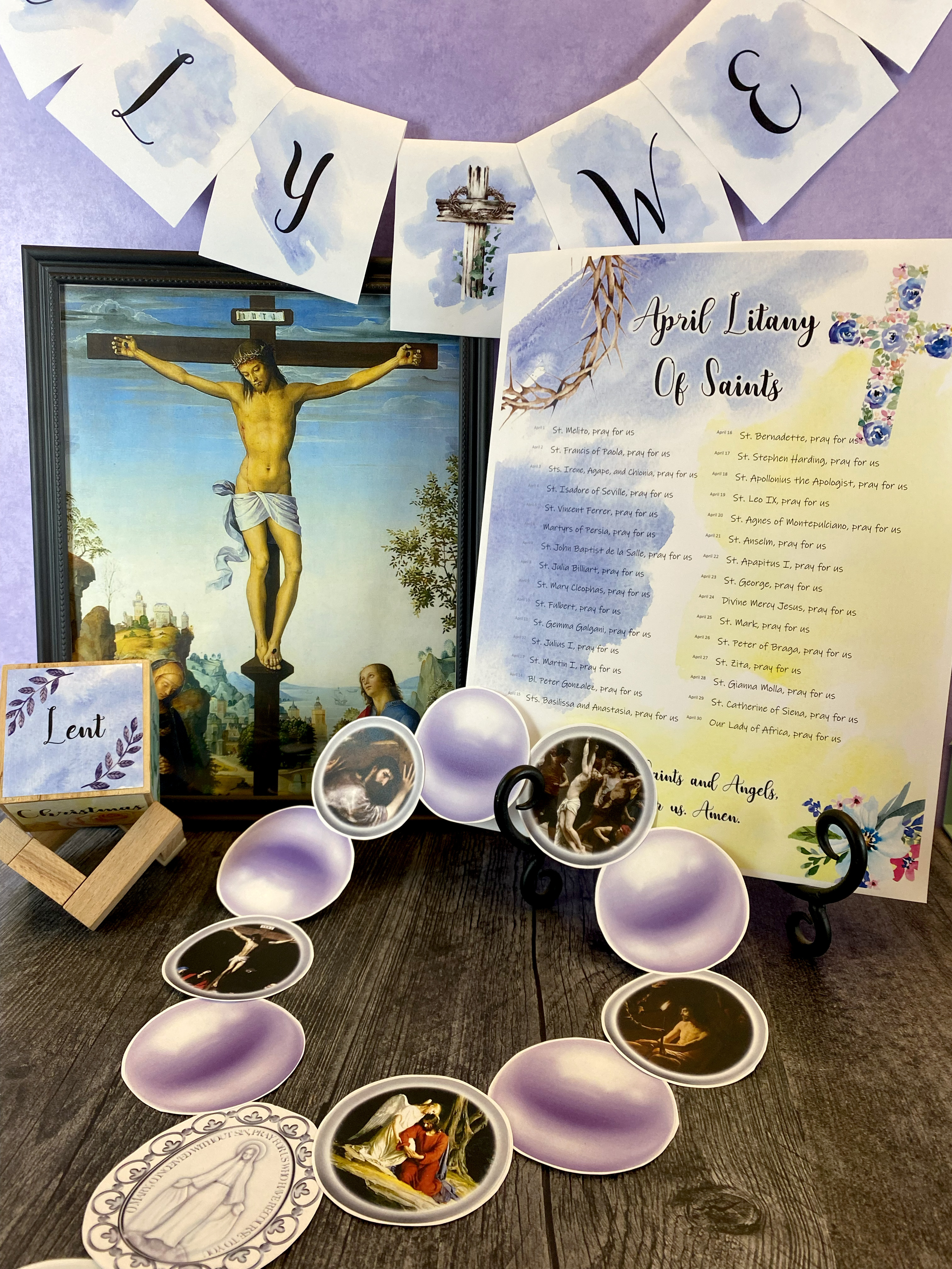 April Home Altar Printables