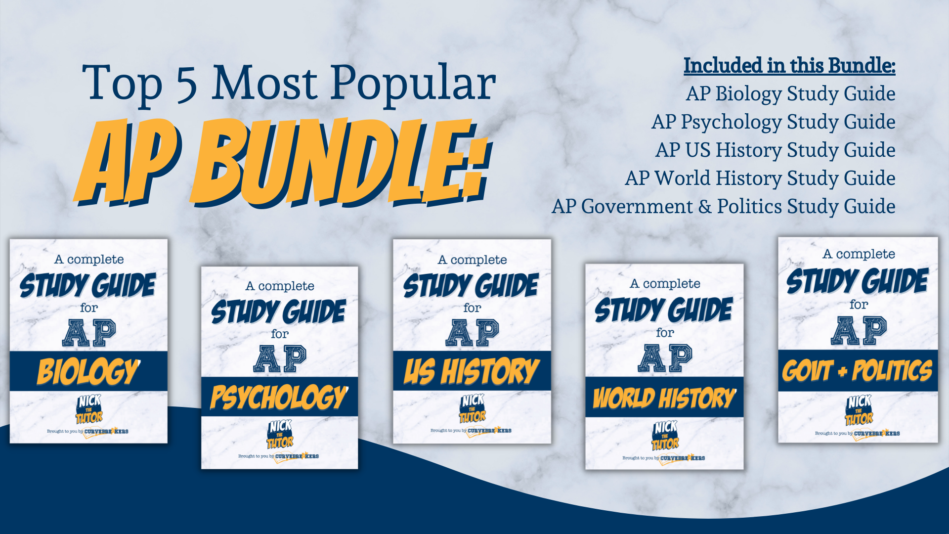 The Top 5 Most Popular AP Exam Study Guides Bundle