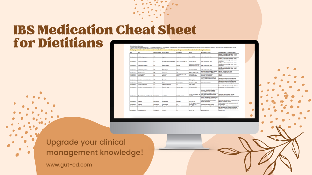 IBS Medication Cheat Sheet