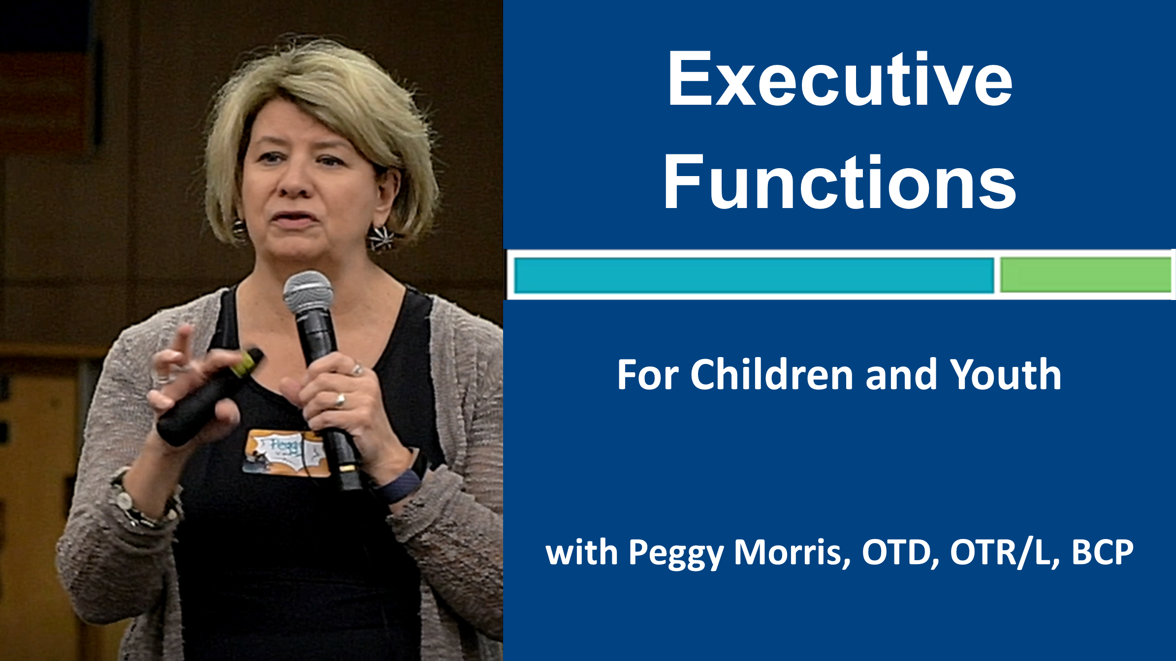 Webinar 5: Executive Functions for Children and Youth with Peggy Morris, OTD, OTR/L, BCP