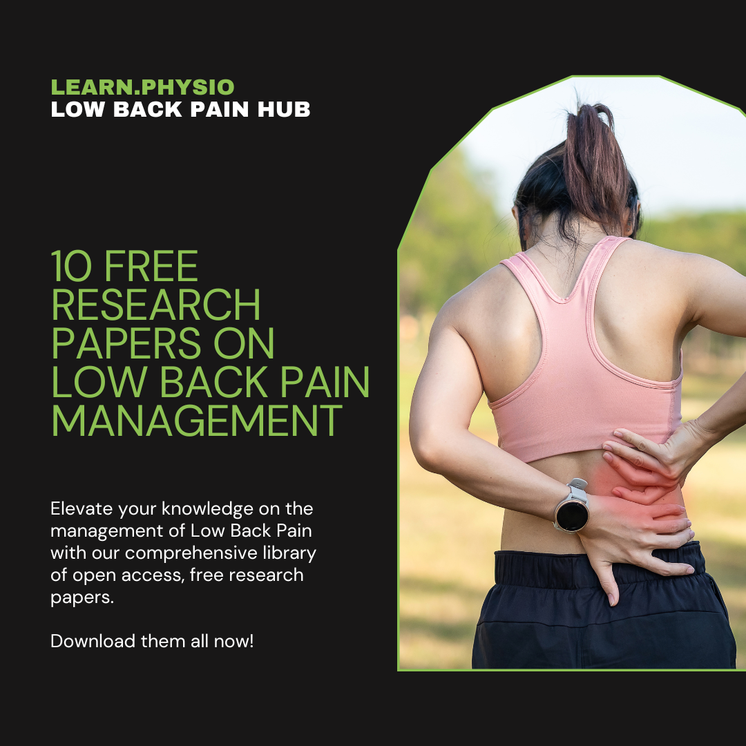 Low Back Pain Free Research Papers