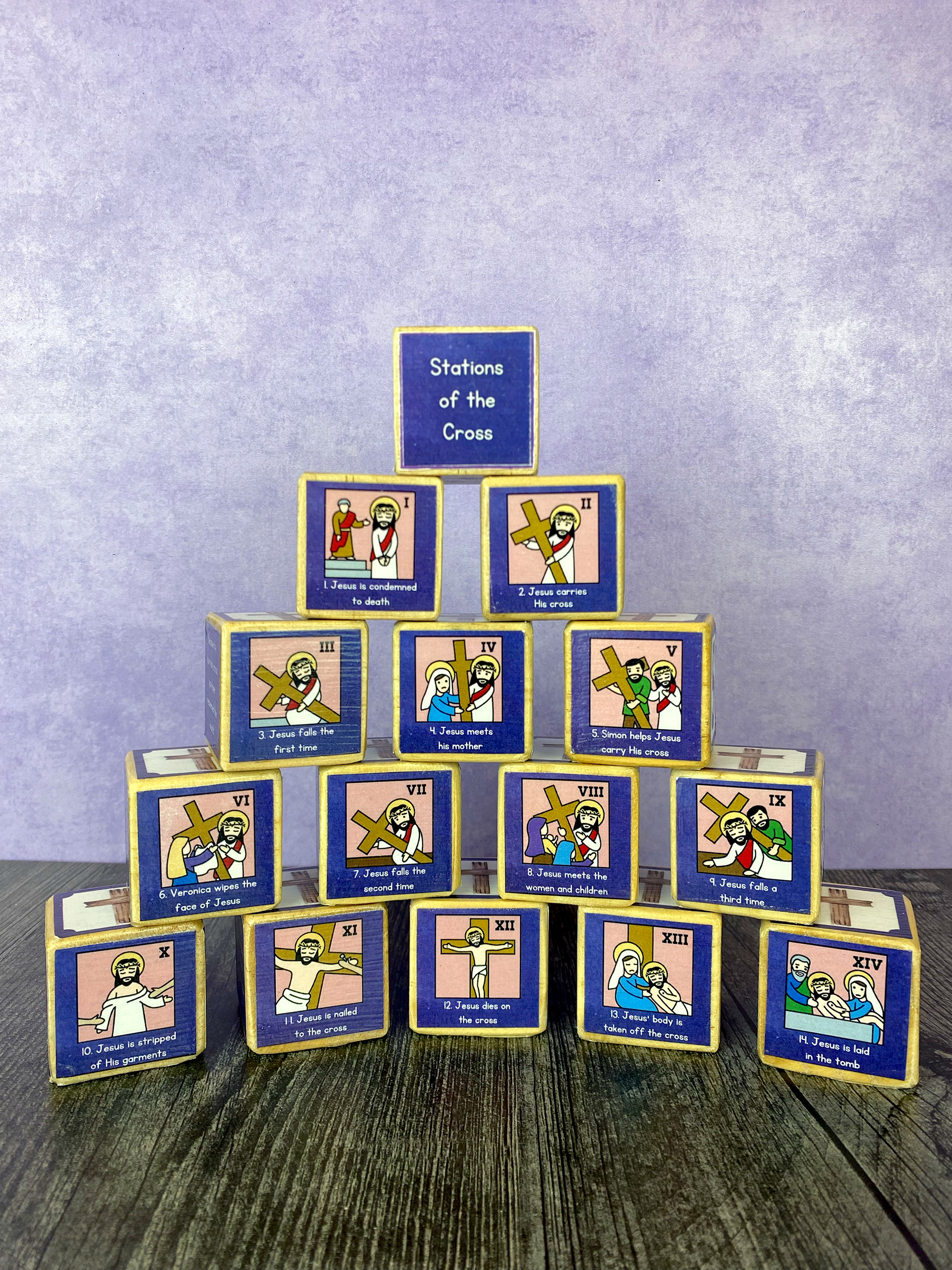 Stations of the Cross Craft Blocks