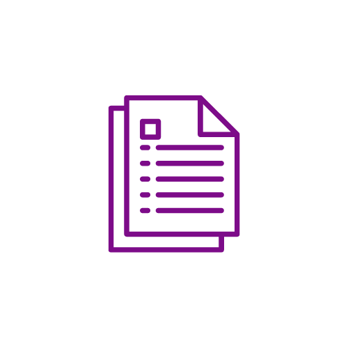Purple documents icon