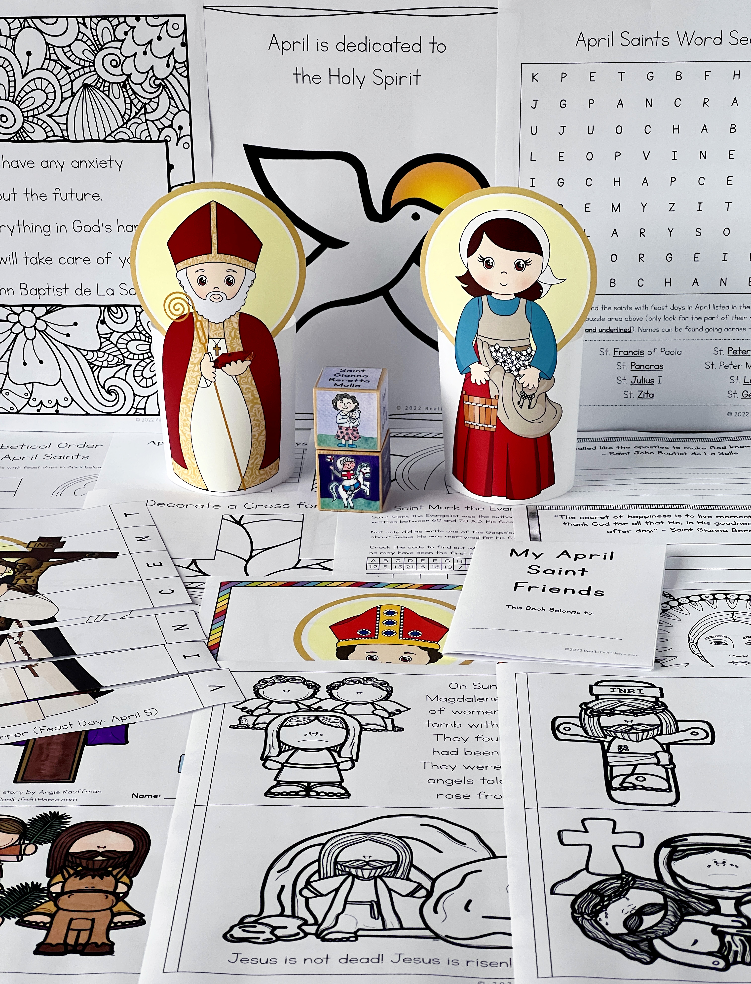 Catholic Printables for Kids for April