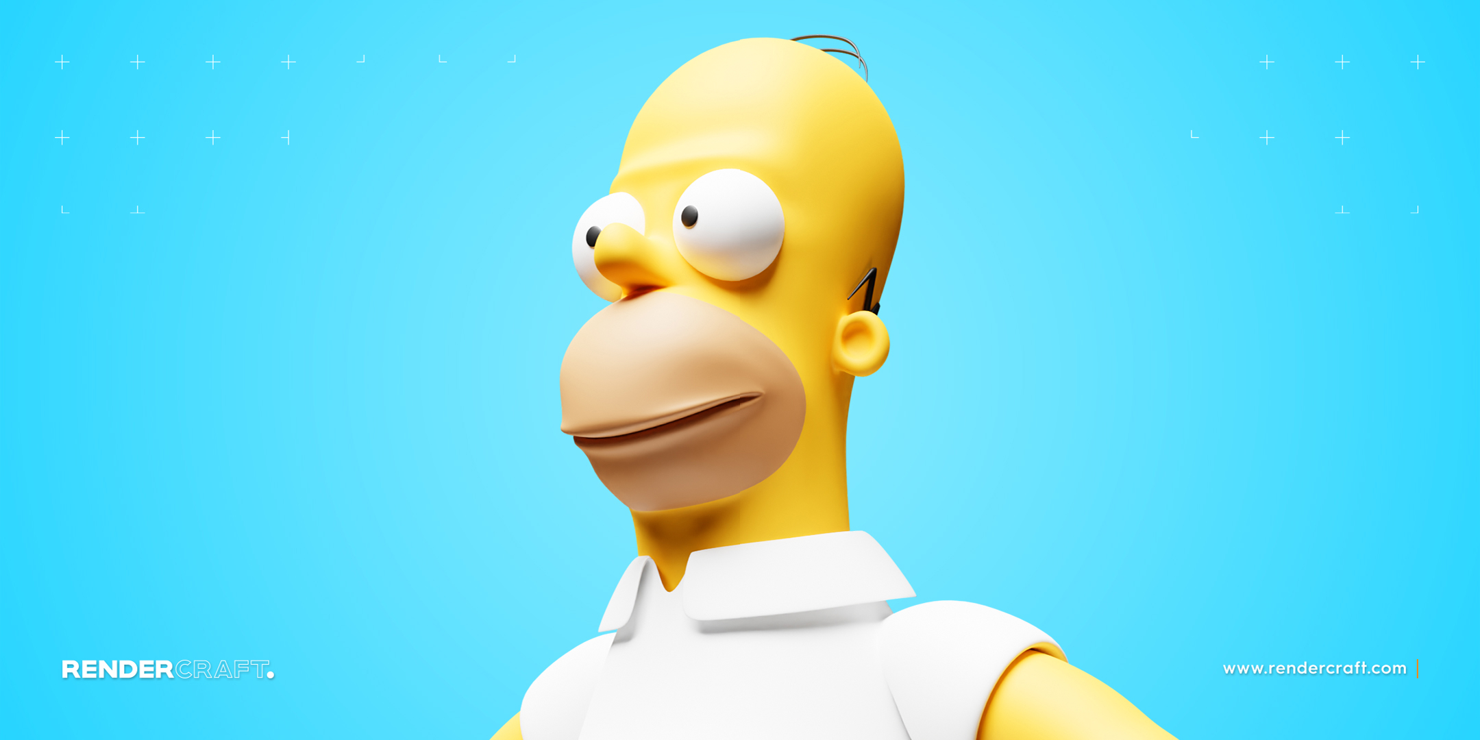 Simpsons Homer 3D Modeling Course  Creation Blender Academy Course
