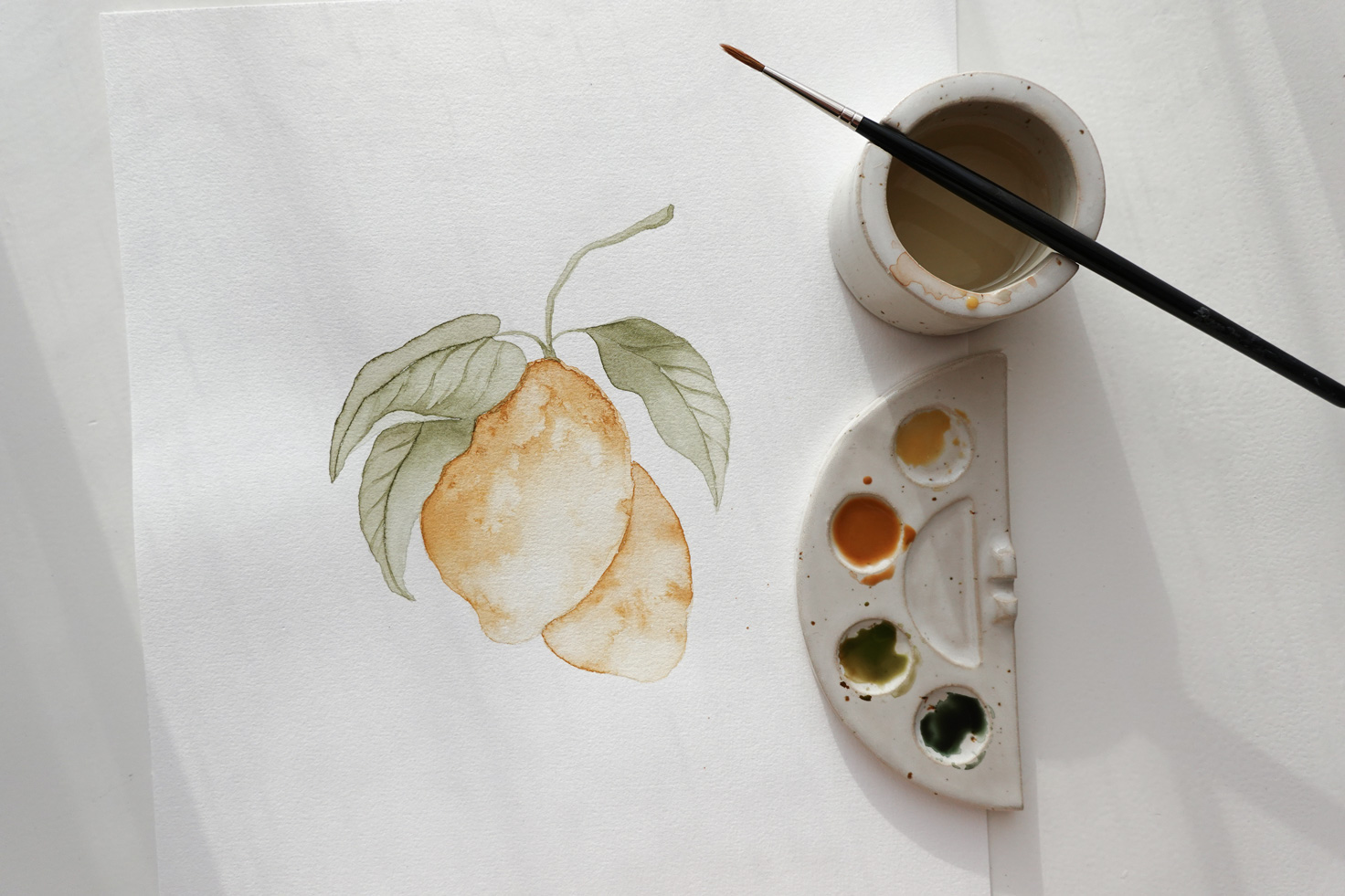 Fruit online watercolor art classes