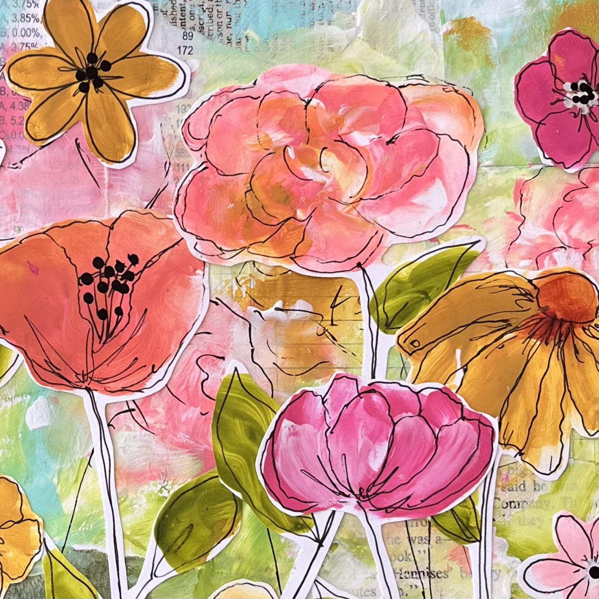 Blooming Marvellous! An online course in Mixed Media 