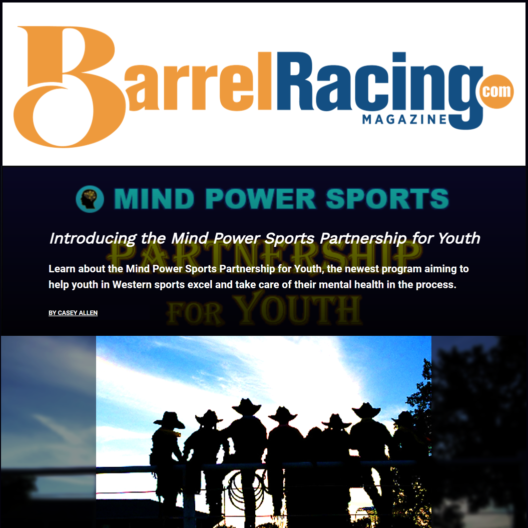 Barrel Racing Magazine Article with Mind Power Sports Partnership For Youth