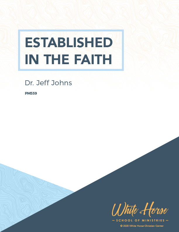 Established in the Faith - Course Cover