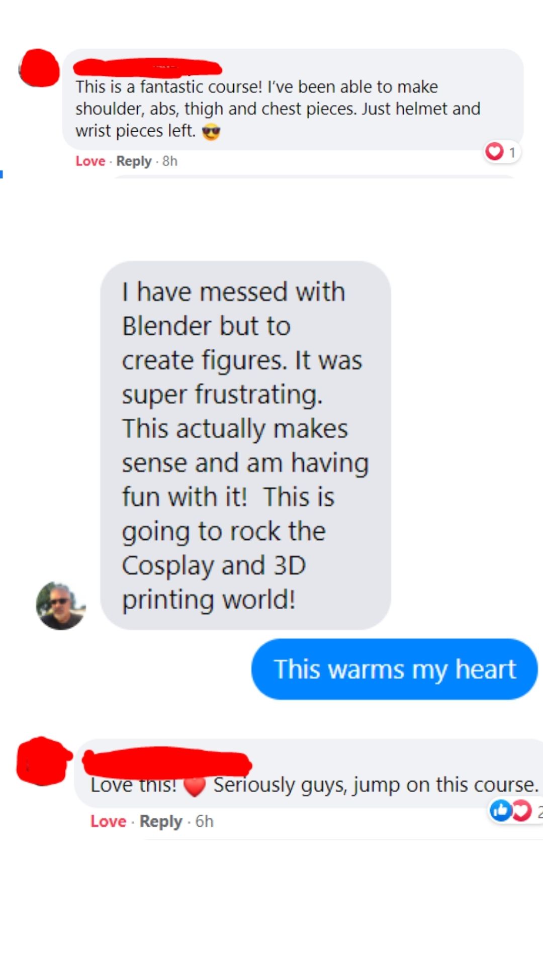 Testimonials for Blender to Printer