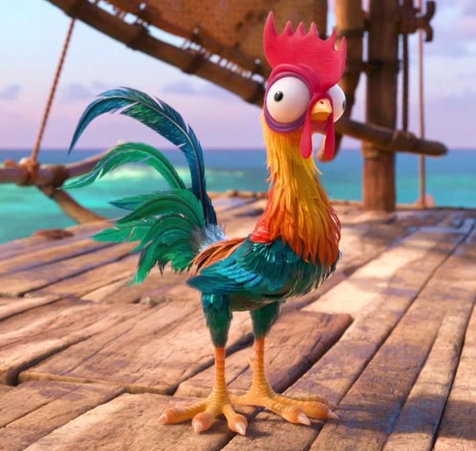 Hei Hei, le poulet dans le film Moana