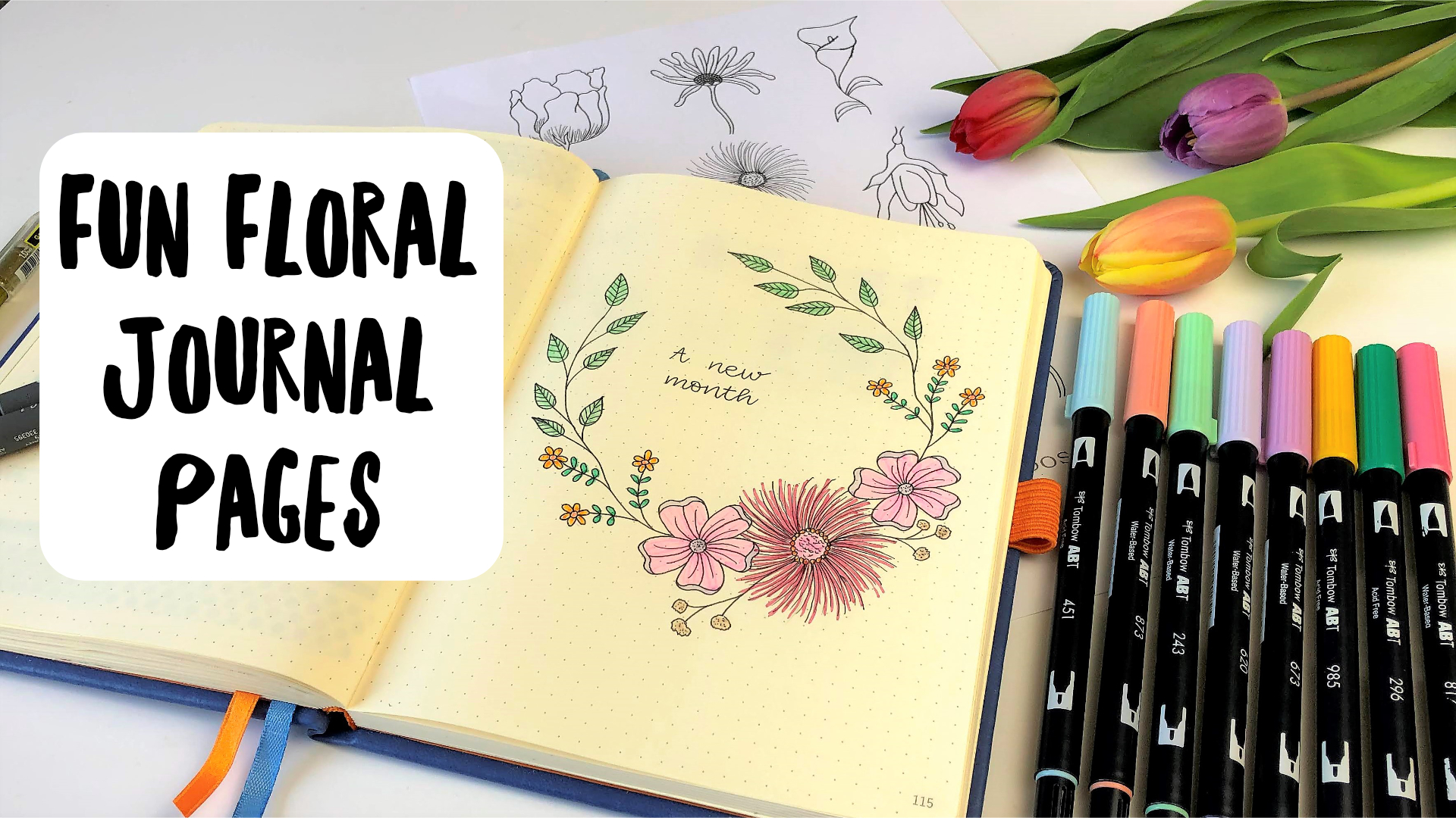 Fun Floral Journal Pages Course