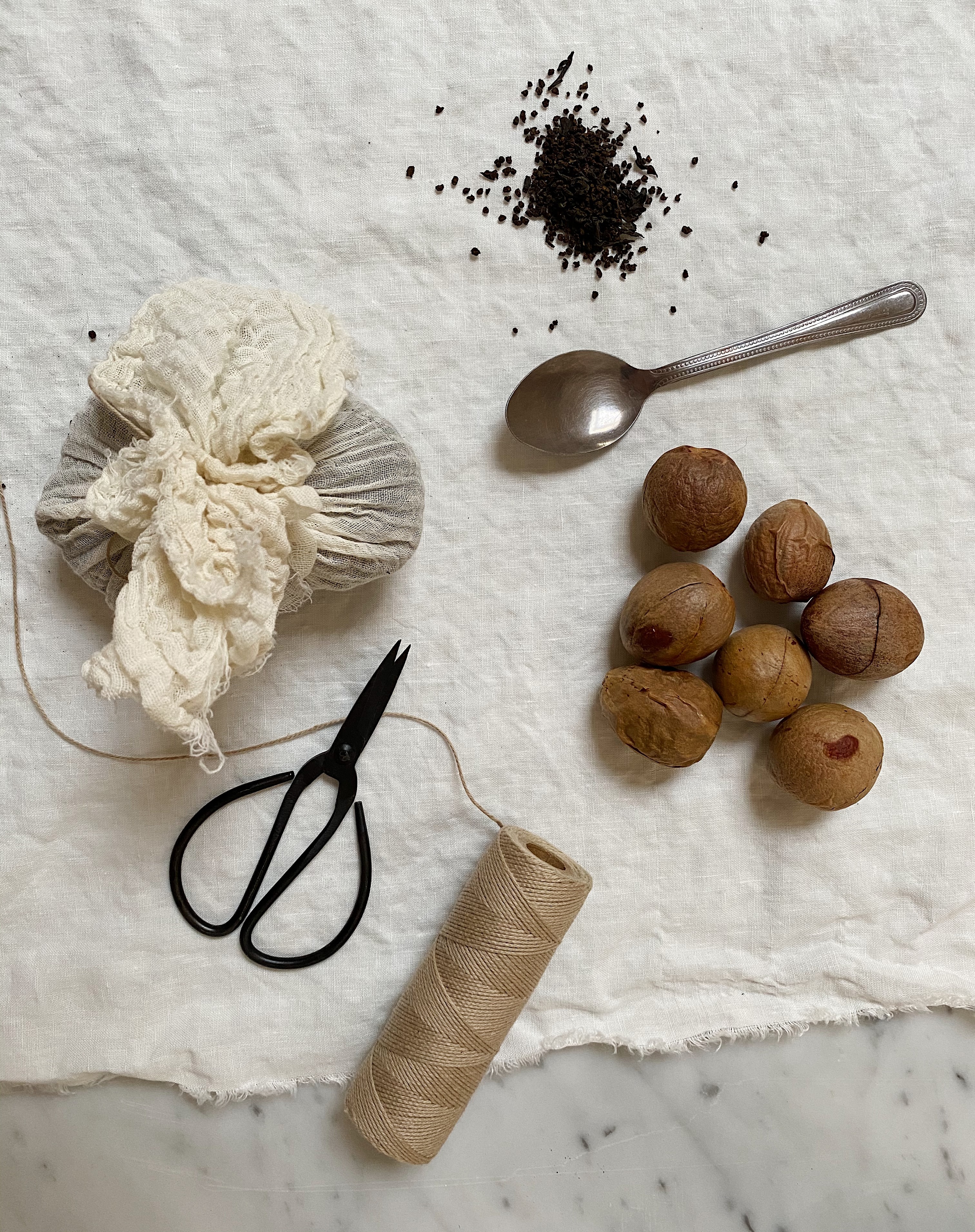 Natural dyeing with avocados, stones , skins, pips