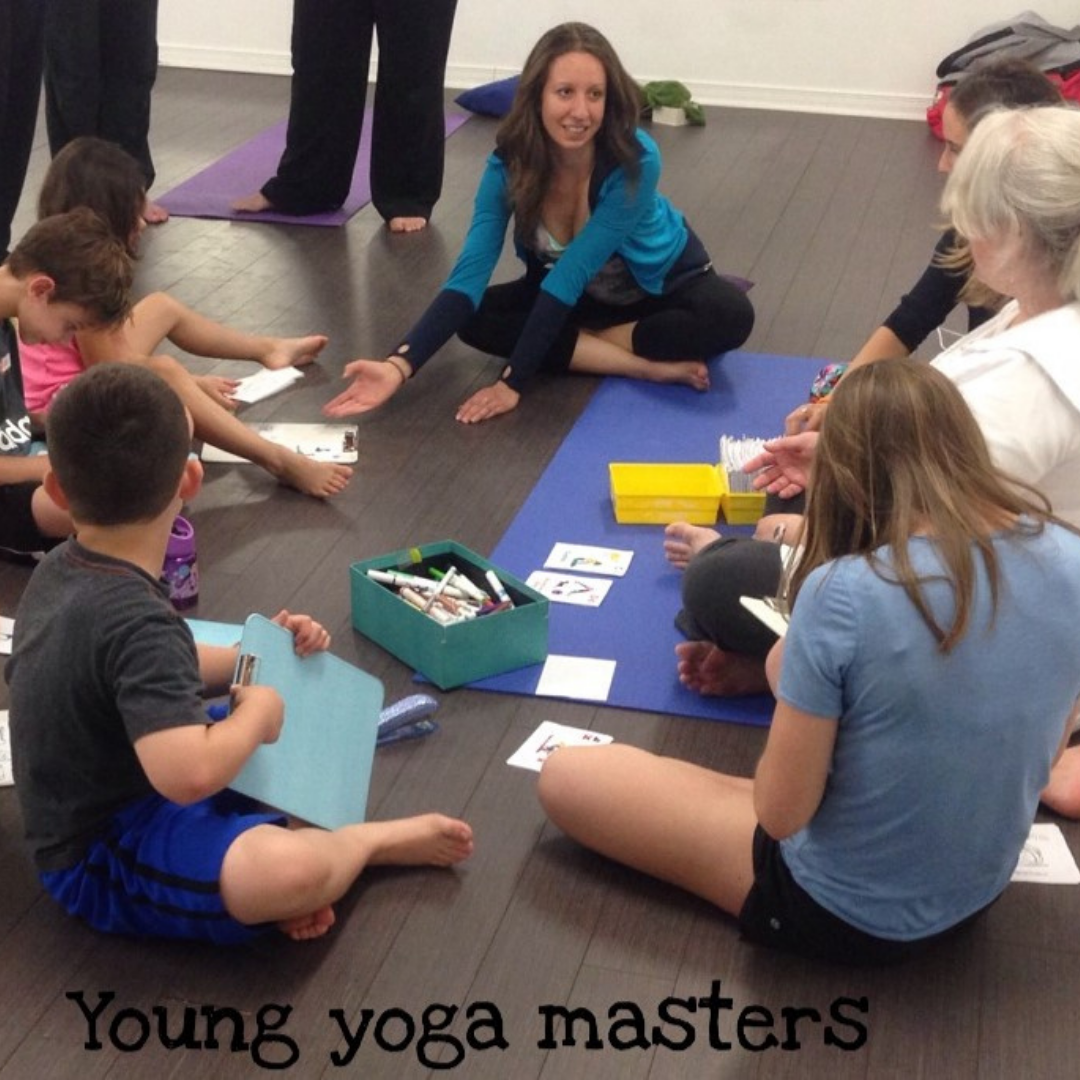 Kids and Yoga Teachers doing a yoga activity from Mindfulness for Children