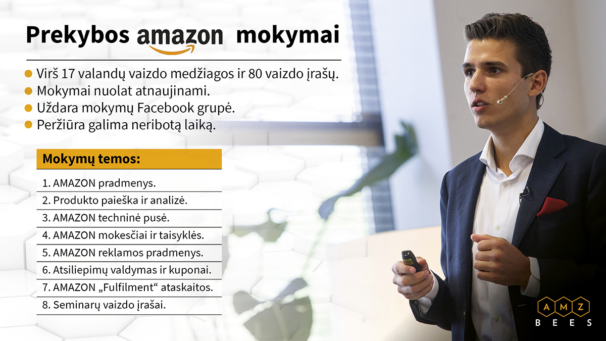 Prekybos Amazon mokymai - Amazon FBA ttechniniai pagrindai
