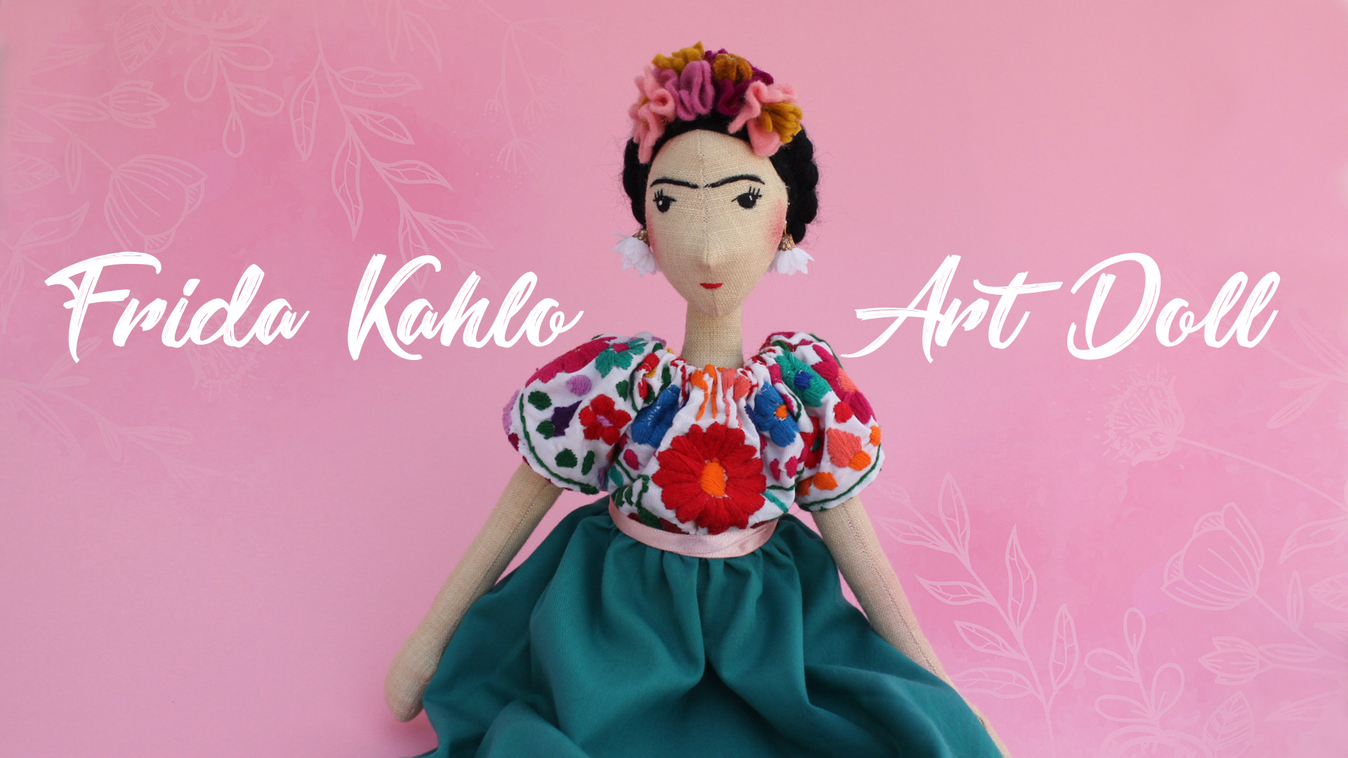 Frida Kahlo Art Doll