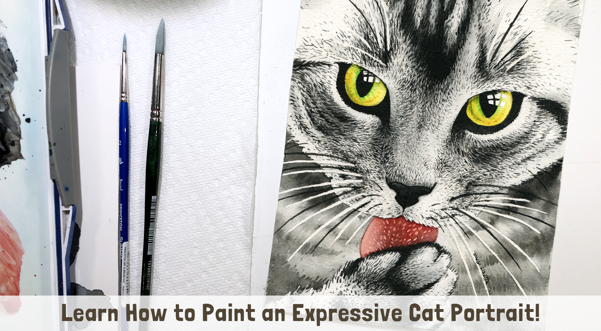 How to Paint a Tabby Cat in Watercolors