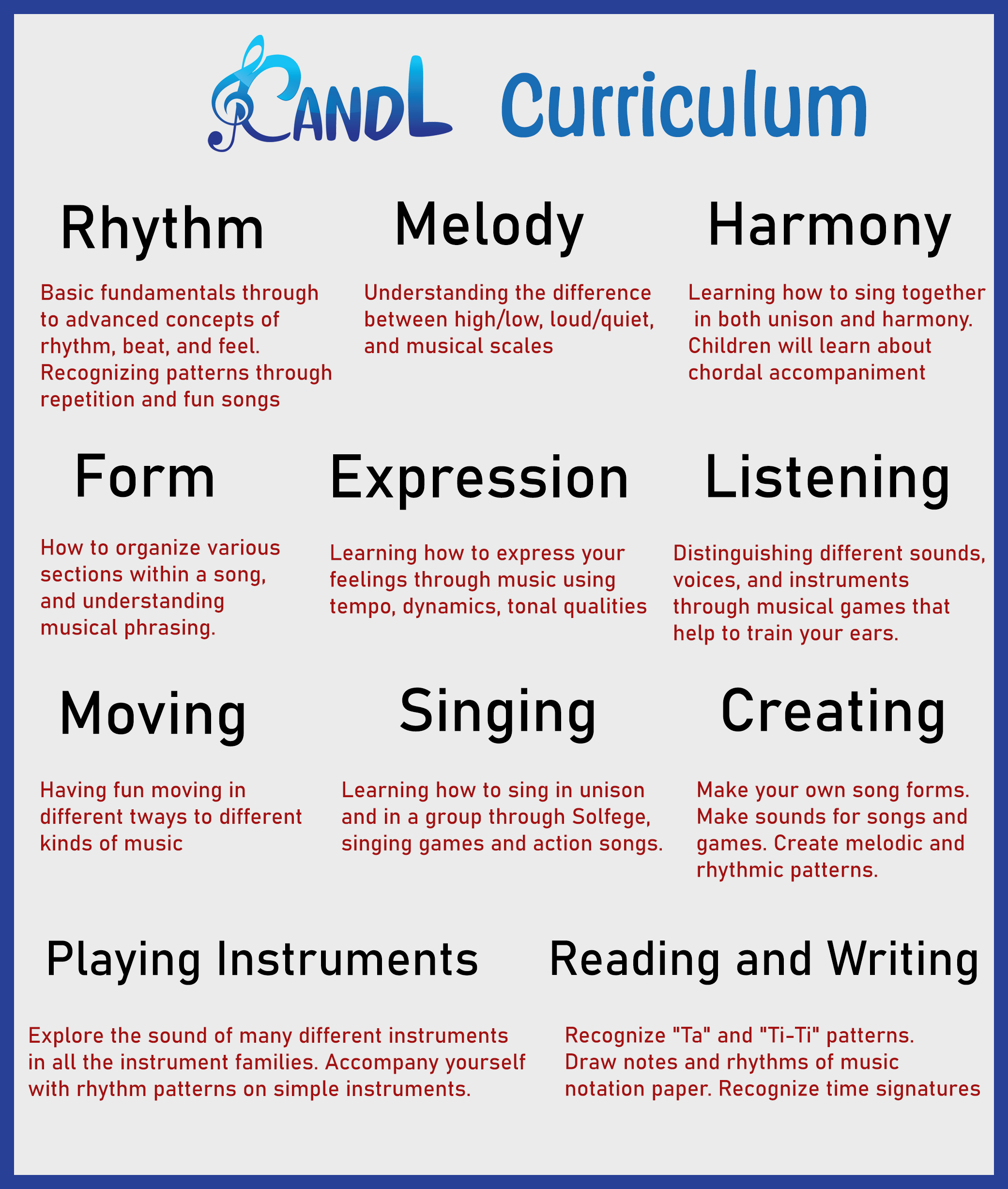 Children Music Class Curriculum