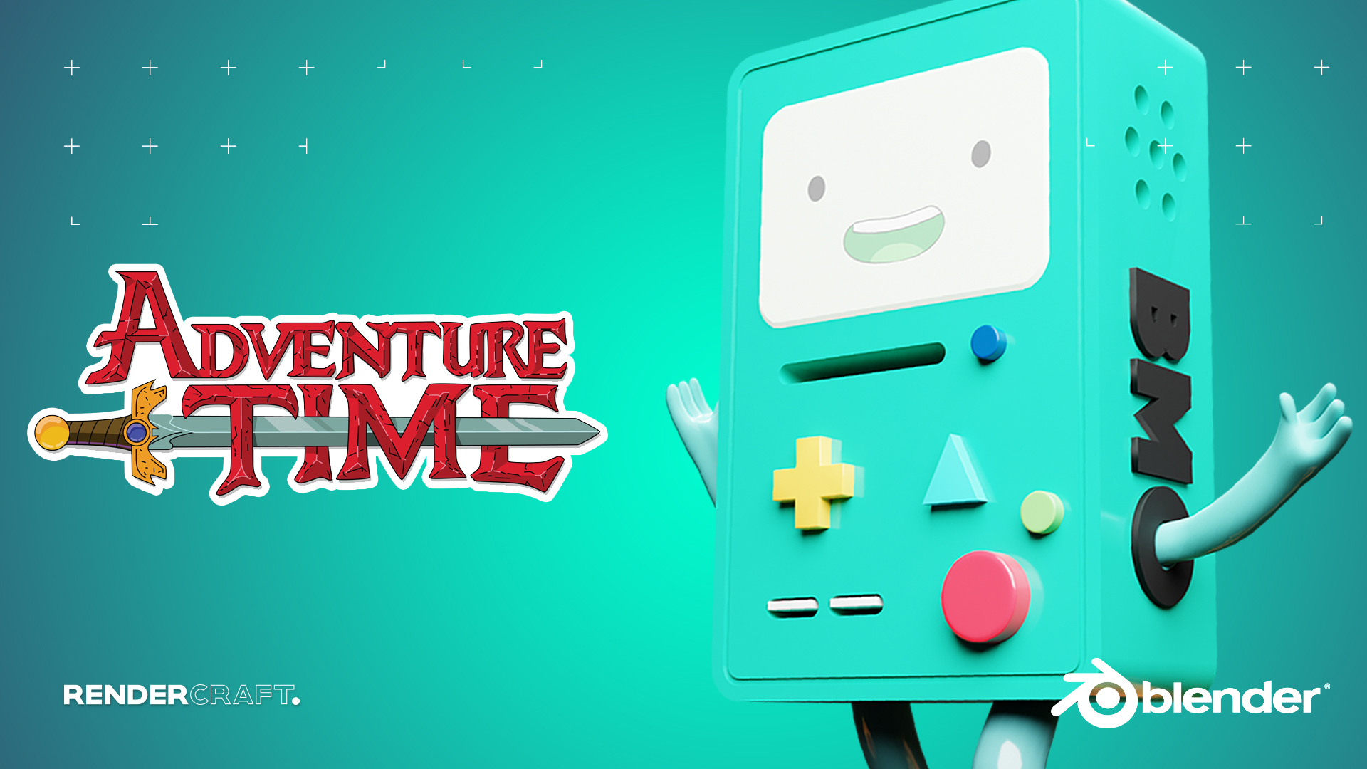 3D BMO from adventure time Blender course