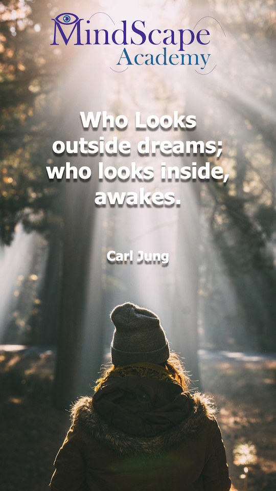 Who looks outside dreams; who looks inside, awakes.  Carl Jung