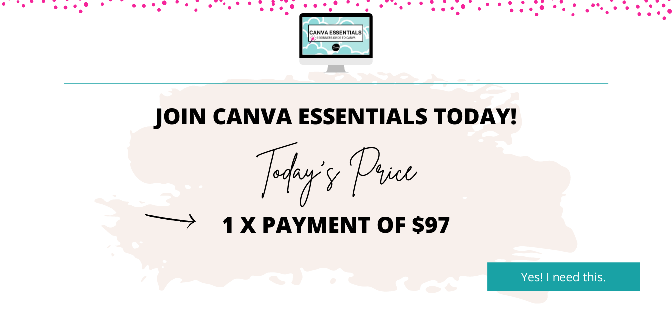 Canva essentials online course the step-by-step program to guide you through all the essentials you need even with zero design skills. Breakdown of the two prices on offer to purchase.