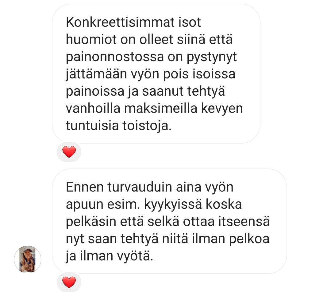 Selkä on vahvempi