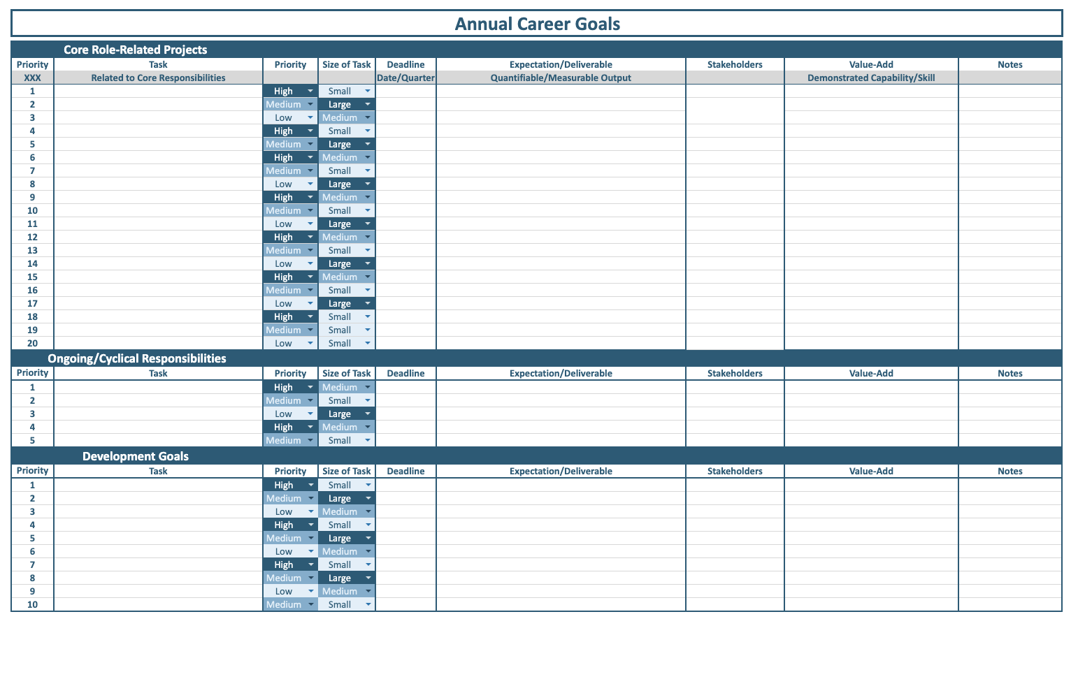 Own Your Career Template