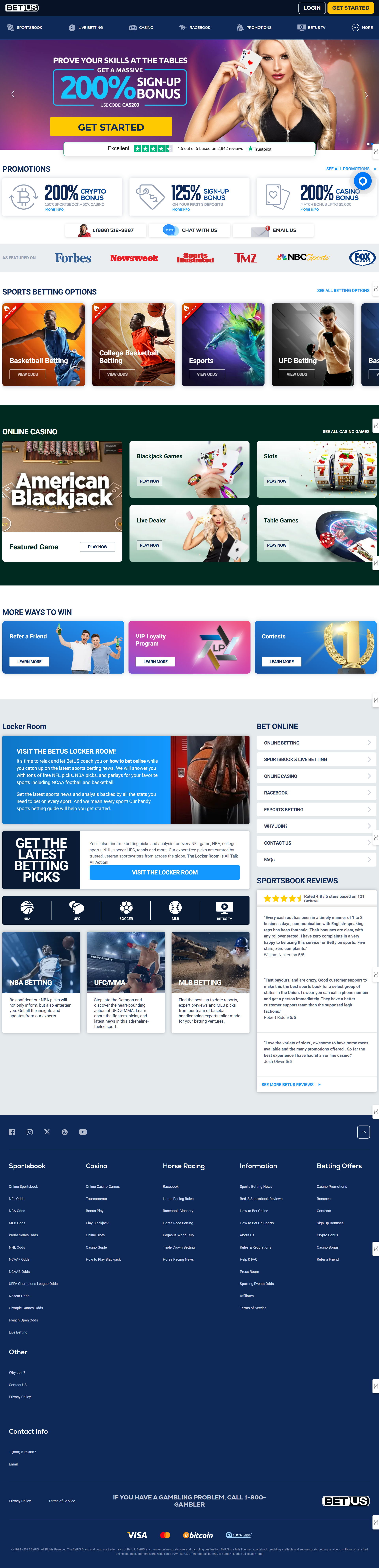 betus login