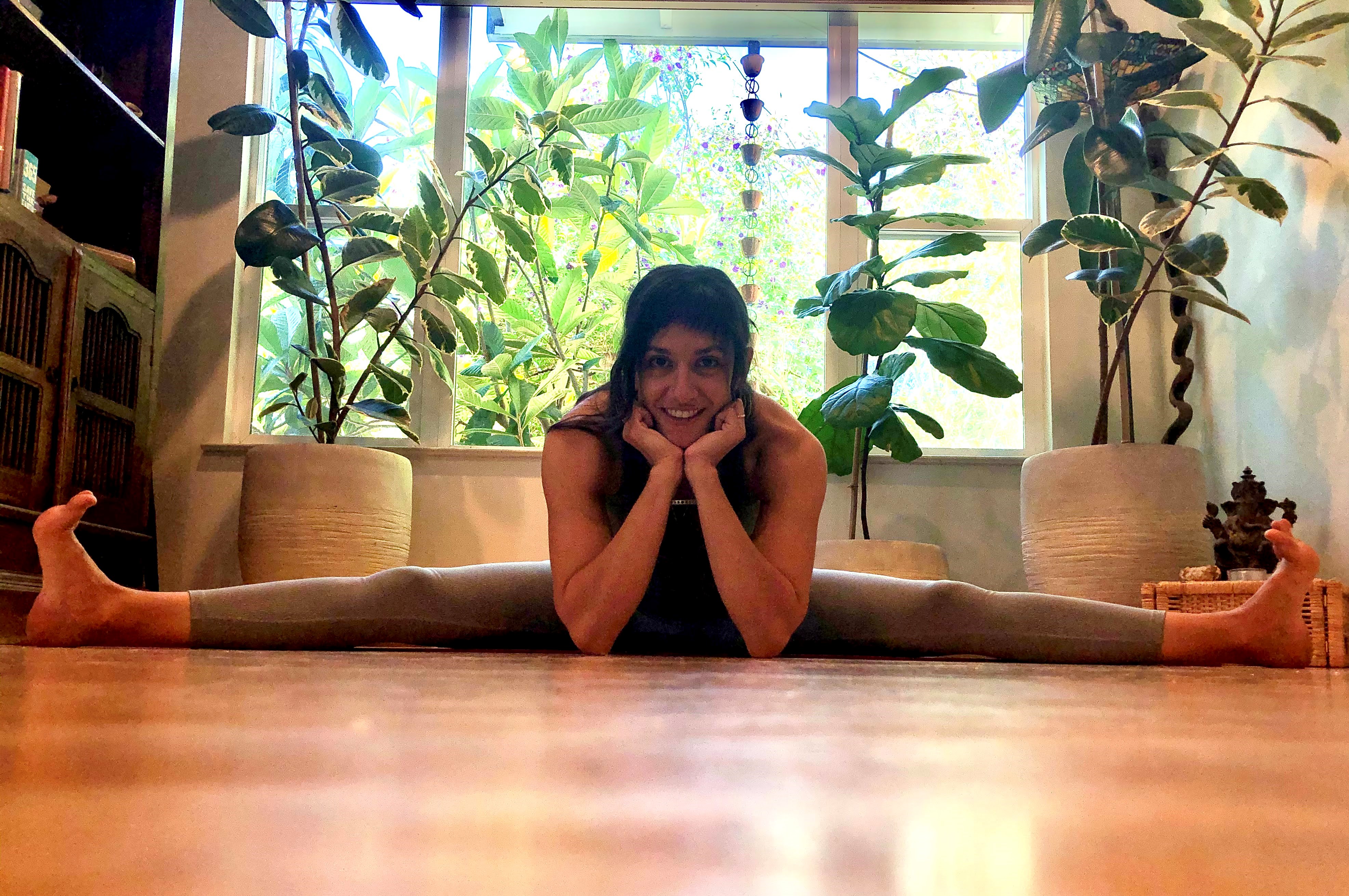 Amy in Upavistha Konasana