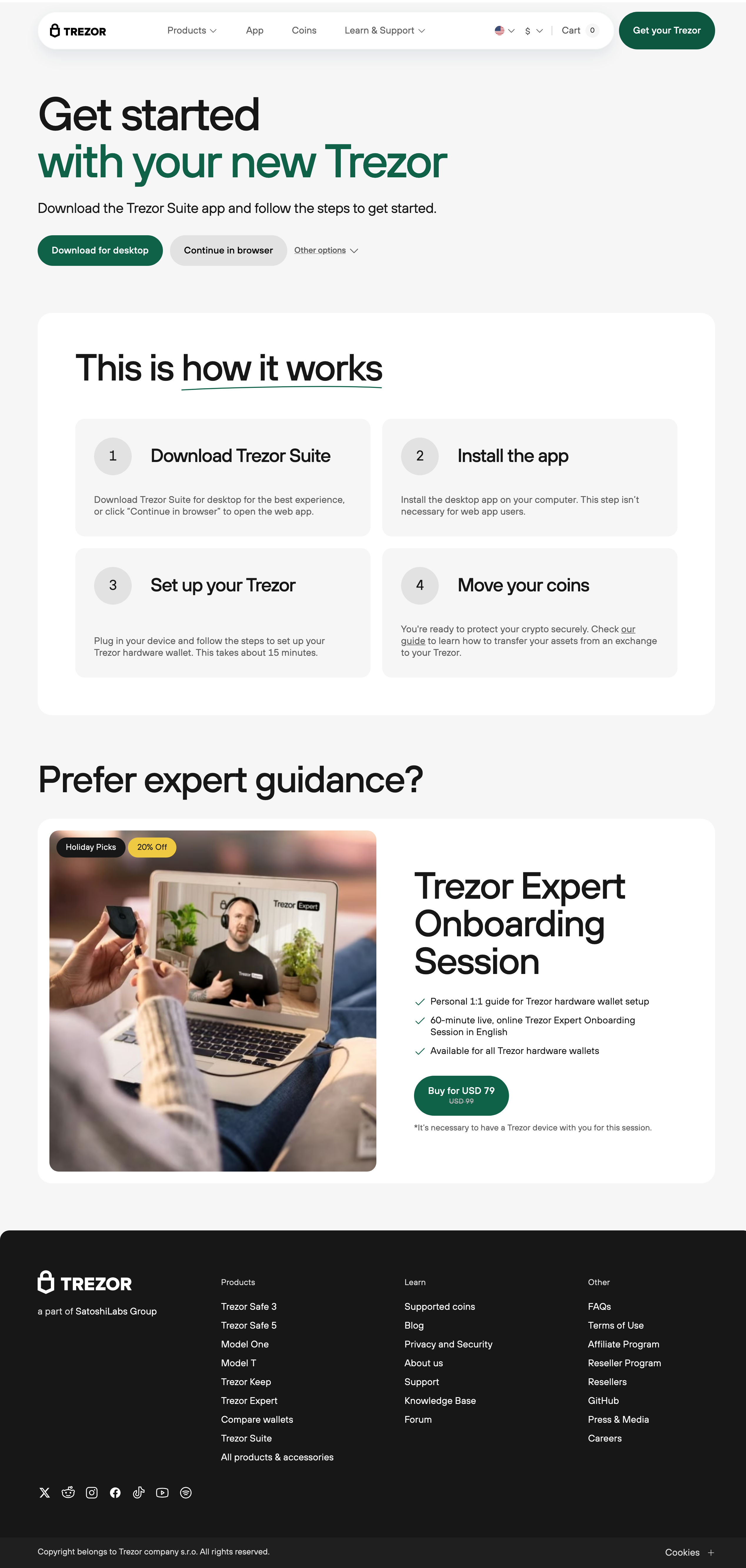 trezor.io/start