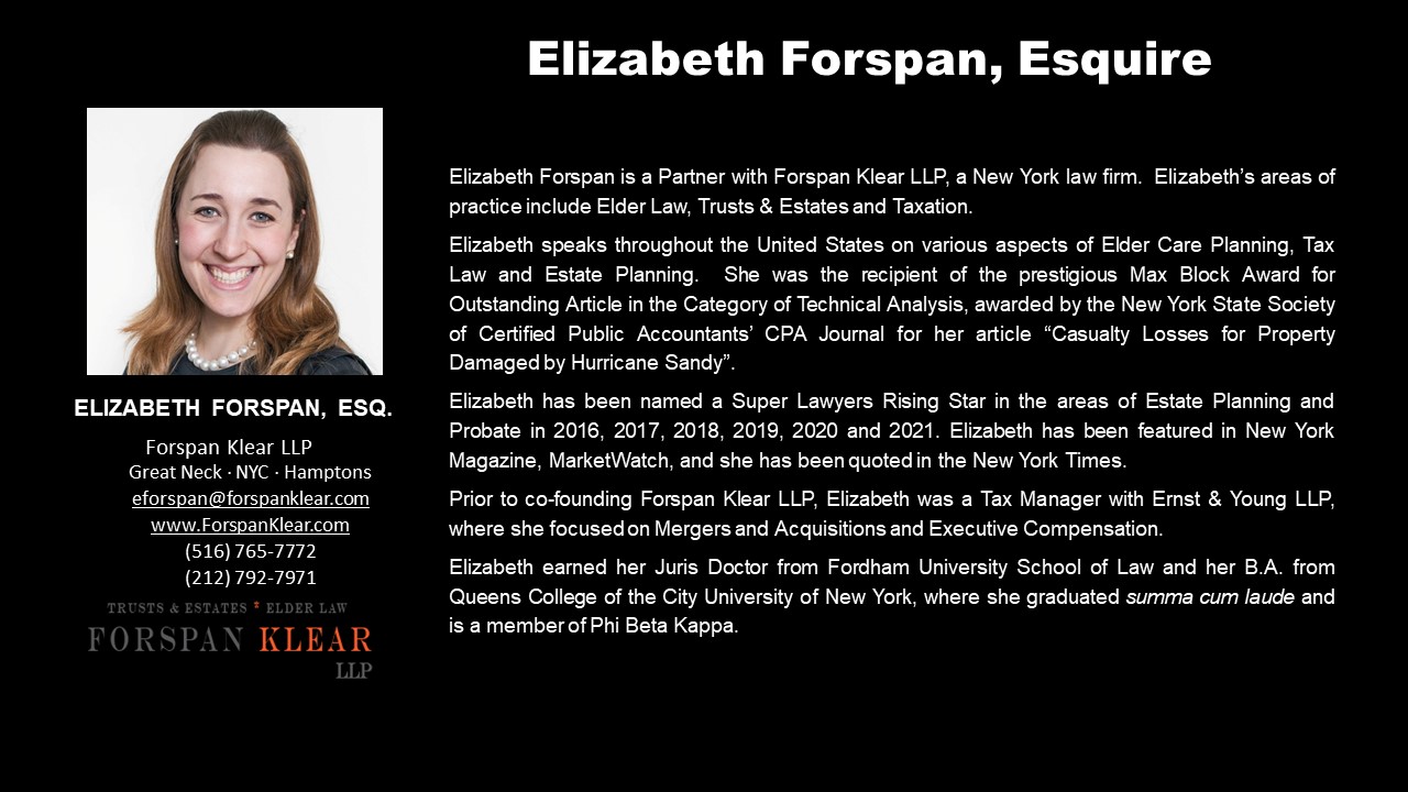 APEG Elizabeth Forspan, Esquire