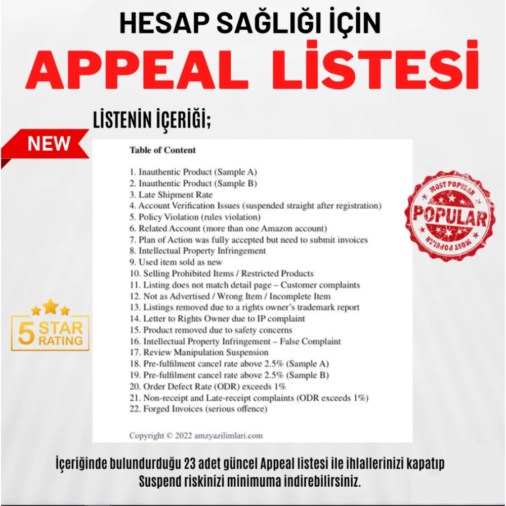Suspend Appeal Listesi