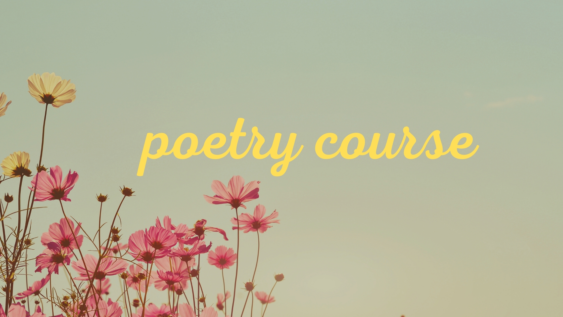 Poetry Course | Kubrick Poetry Society