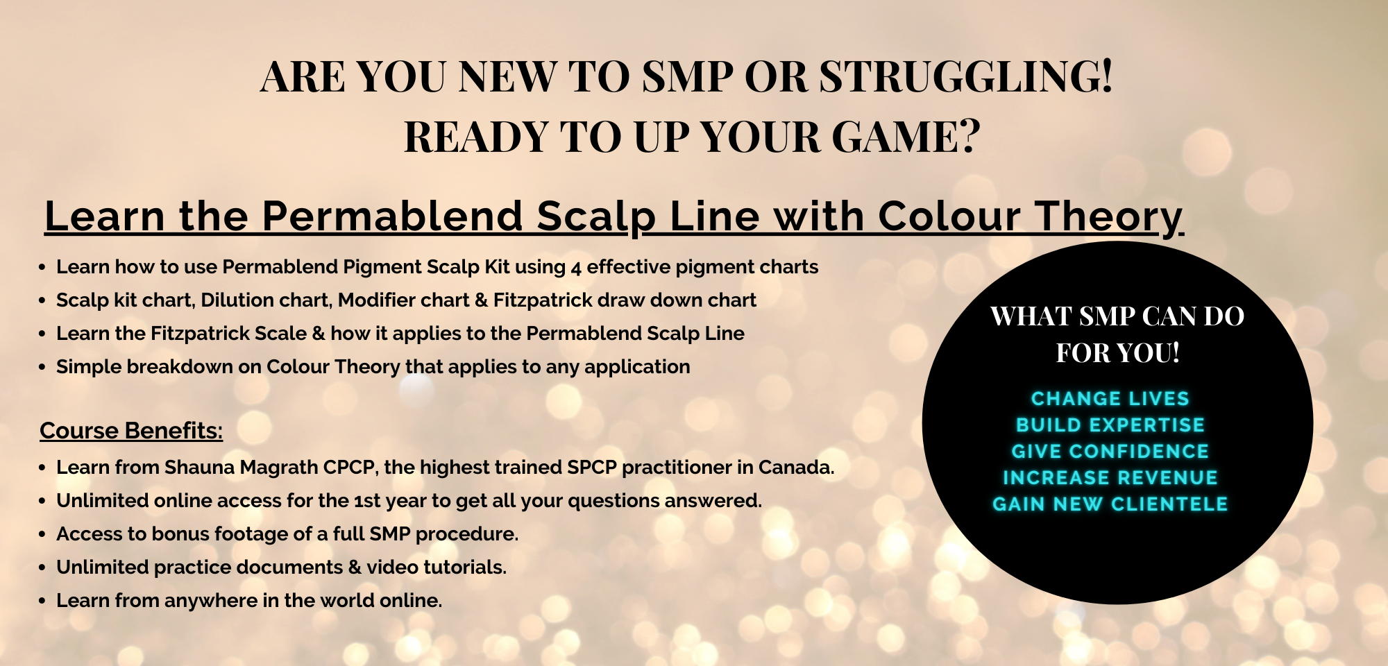 SMP Essentials, SMP, Scalp Micro-Pigmentation, SMP Training, SMP Education, SMP Online Course, Colour Theory, Perma Blend Pigments, Perma Blend Diluation, Permablend Modifier, Perma Blend Charts, Perma Blend Pigments, Perma Blend Scalp Kit, Fitzpatrick Scale