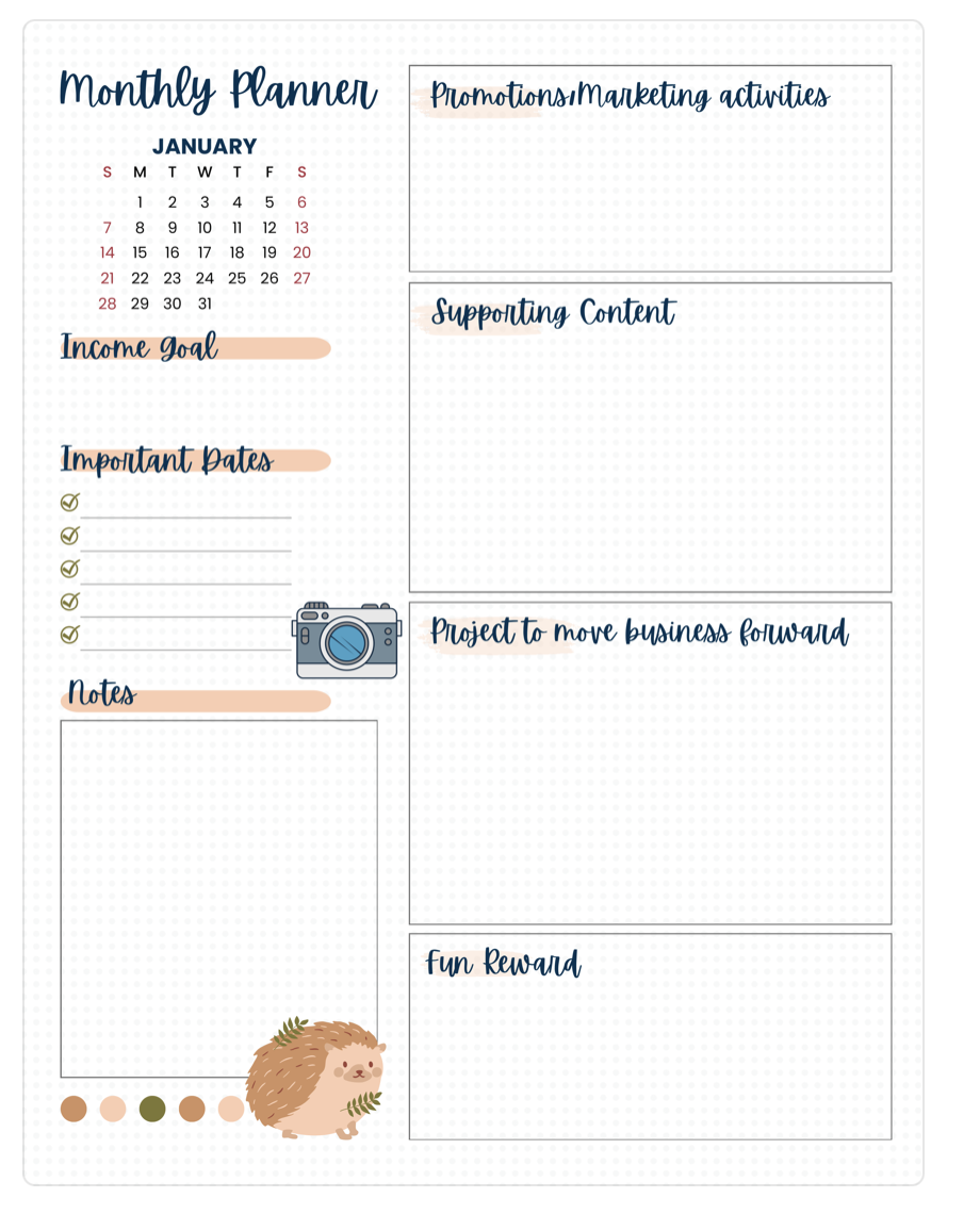 Monthly Planner 2025