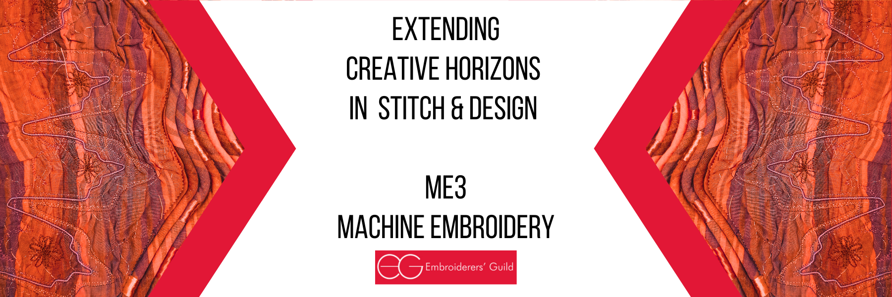 extending creative horizons in stitch  design in machine embroidery online course from The Embroiderers Guild