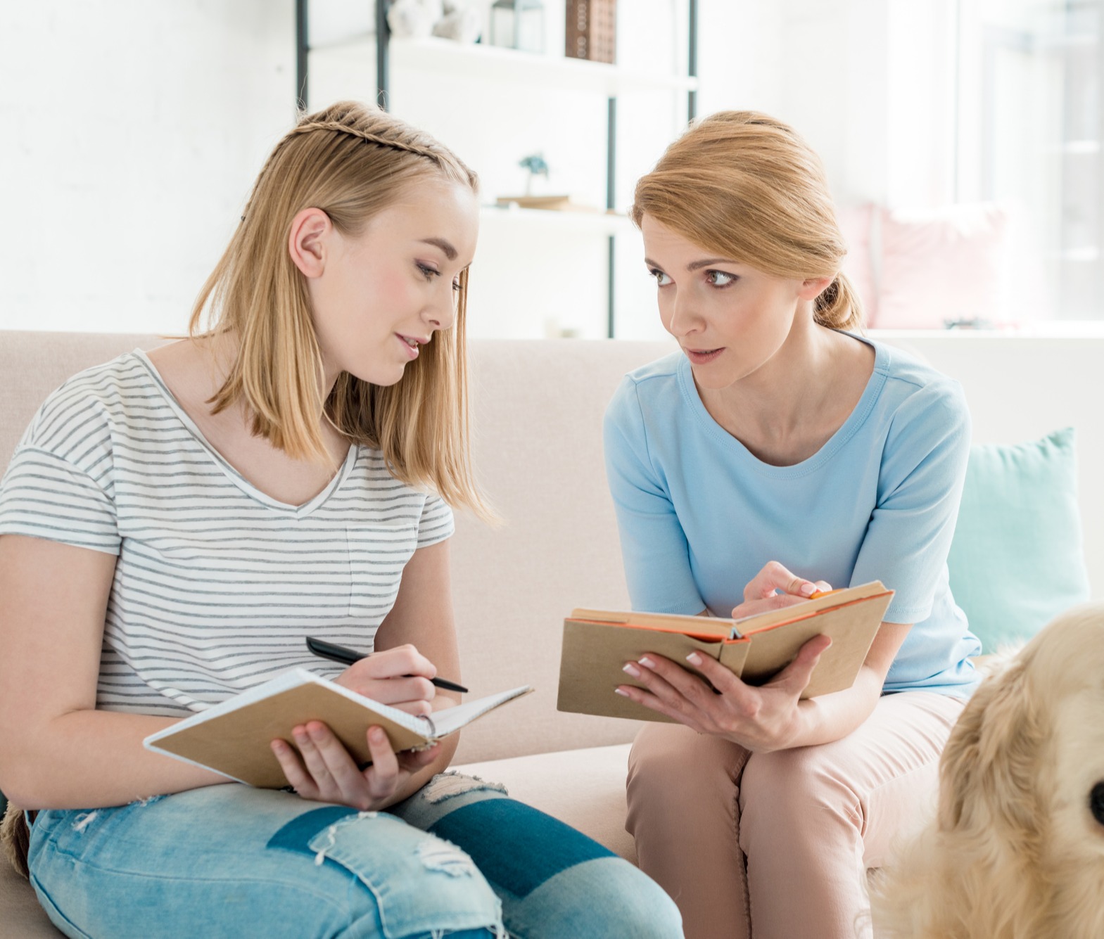 Mom & Teen Talking About Poetry