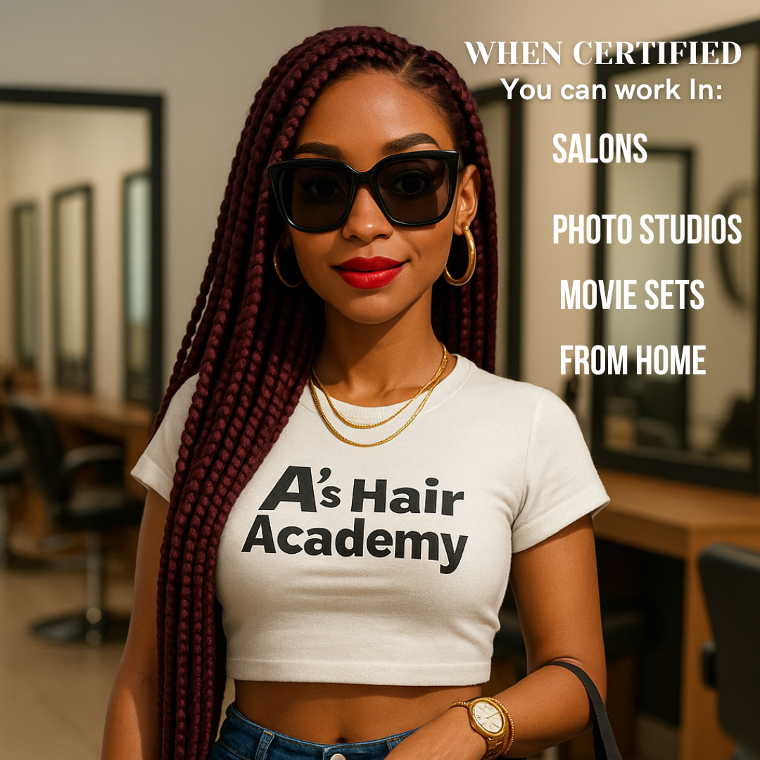 young woman with braids