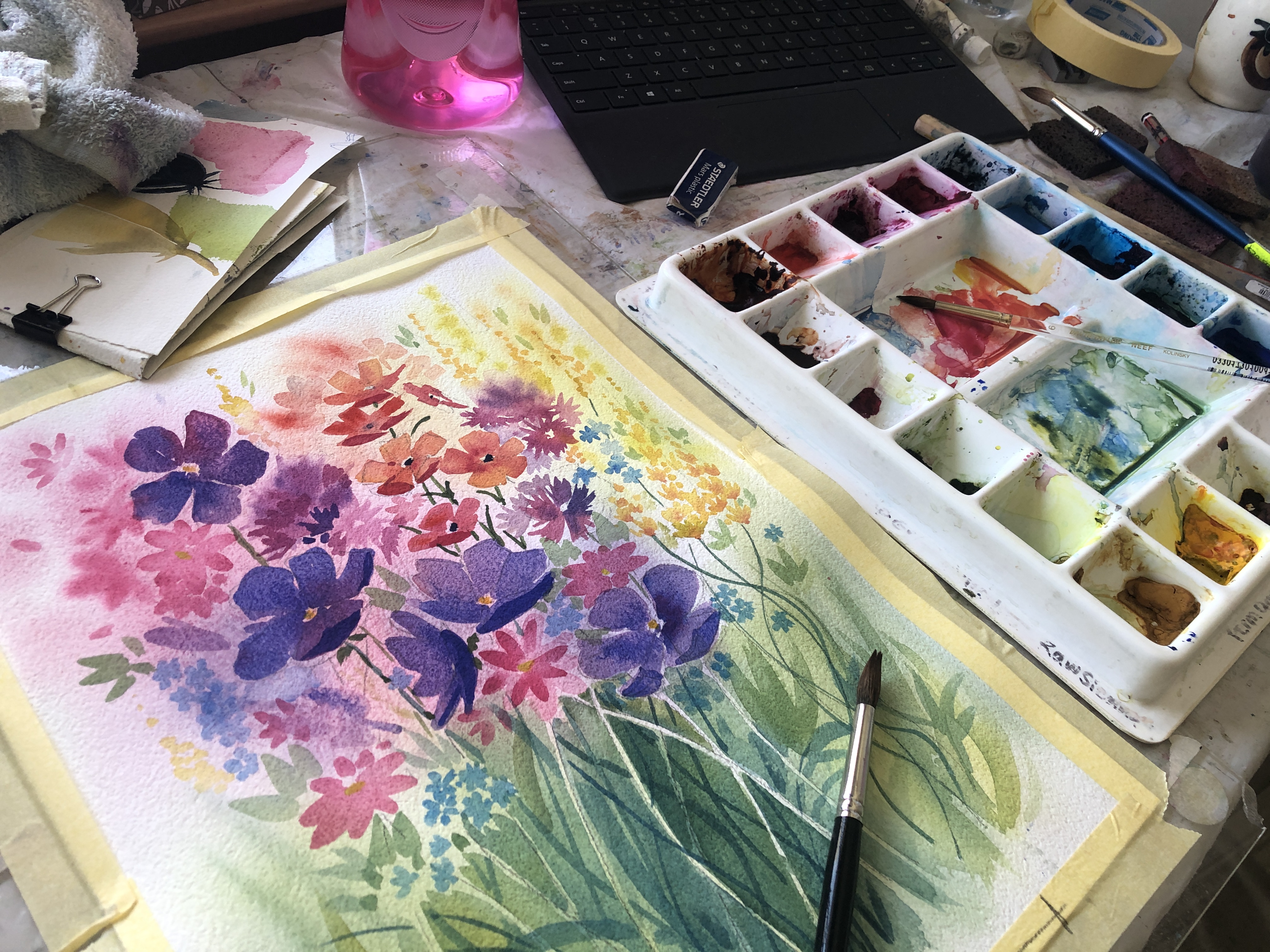 Online Watercolour course for Beginners with Jenny Gilchrist