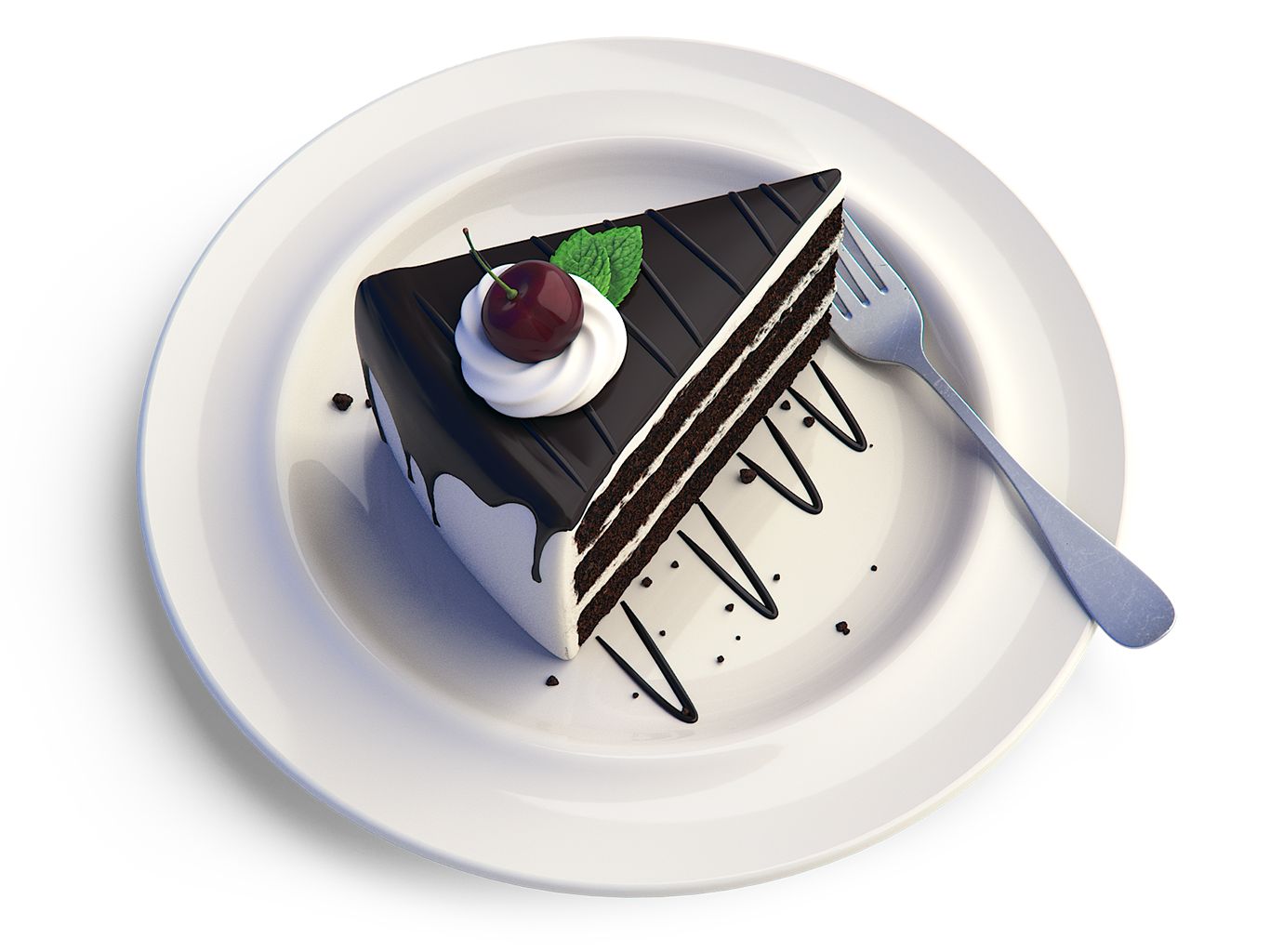 A slice of cake to represent that you can, in fact, have your cake and eat it too.