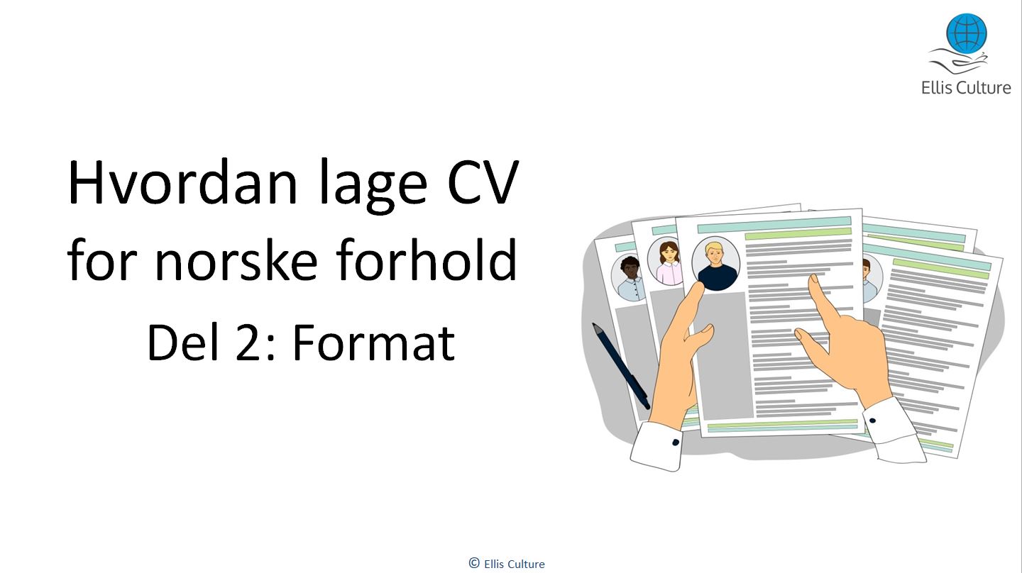 CV format