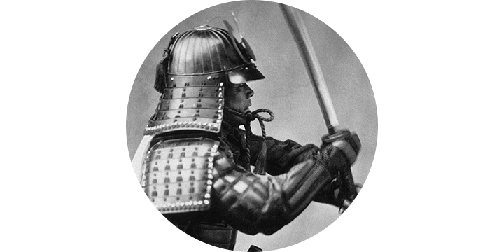 Samurai warrior representing a freelance motion designer