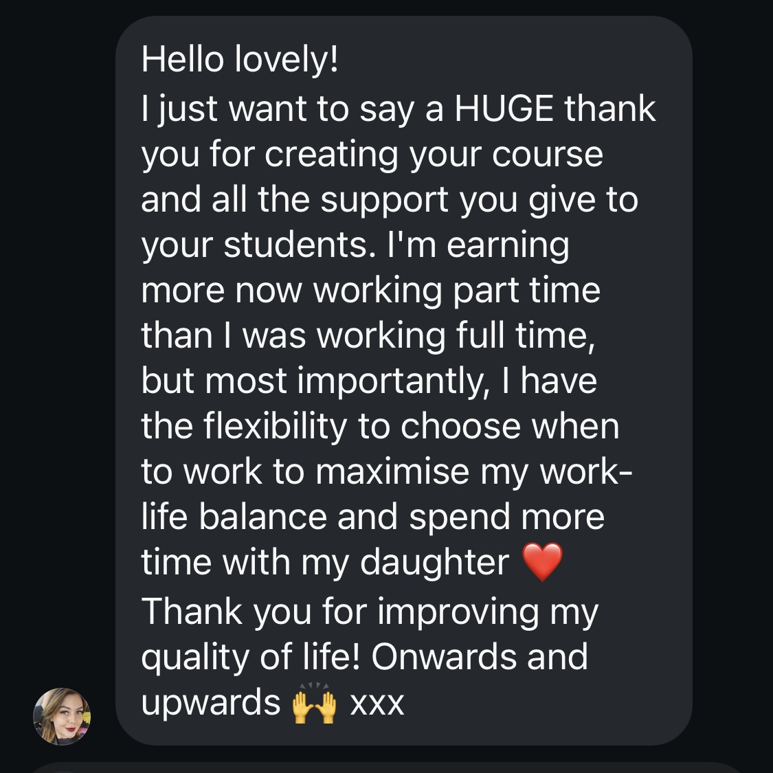 Gingerella Rox Academy Student testimonial