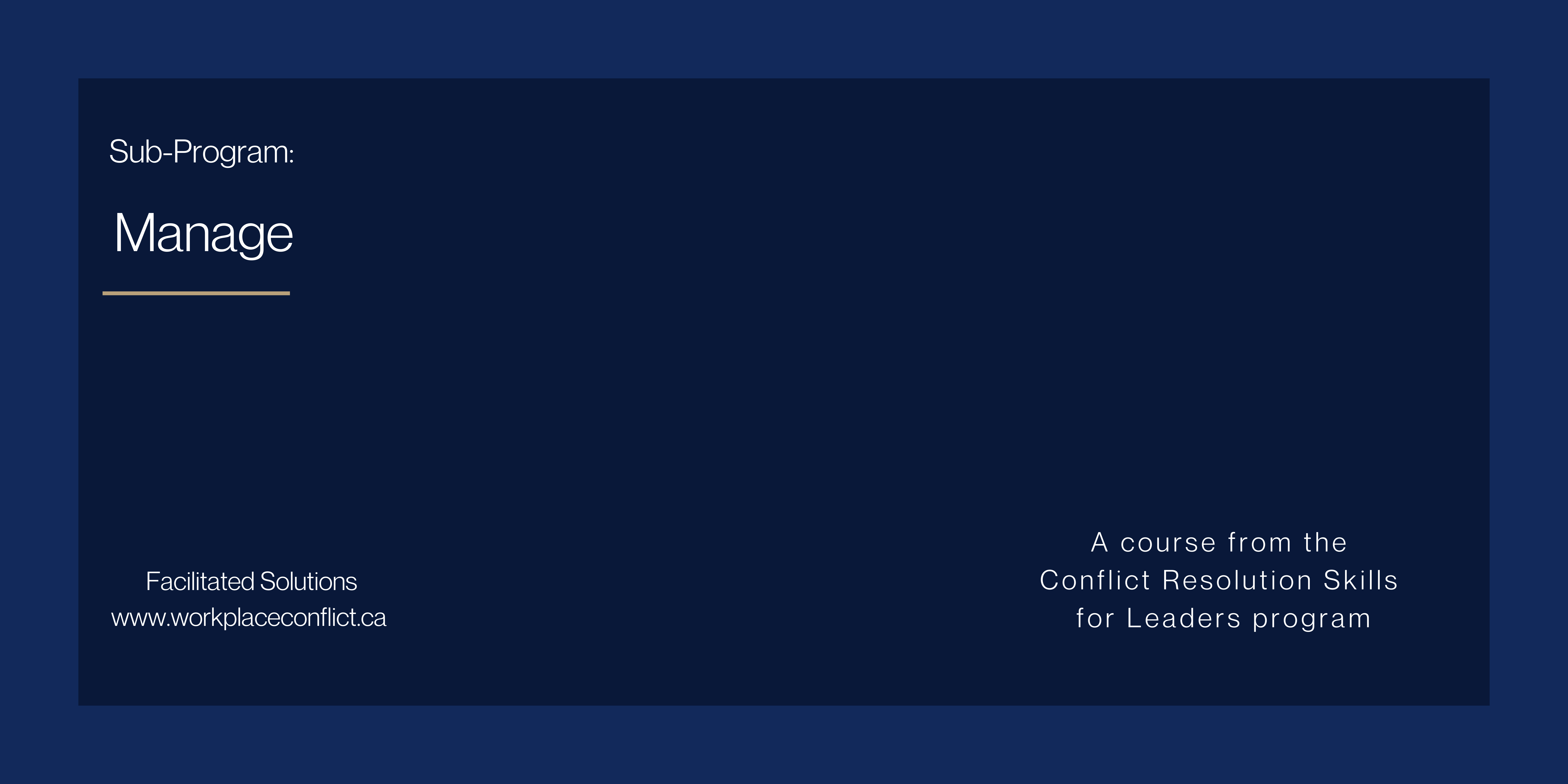 Conflict Resolution Skills For Leaders