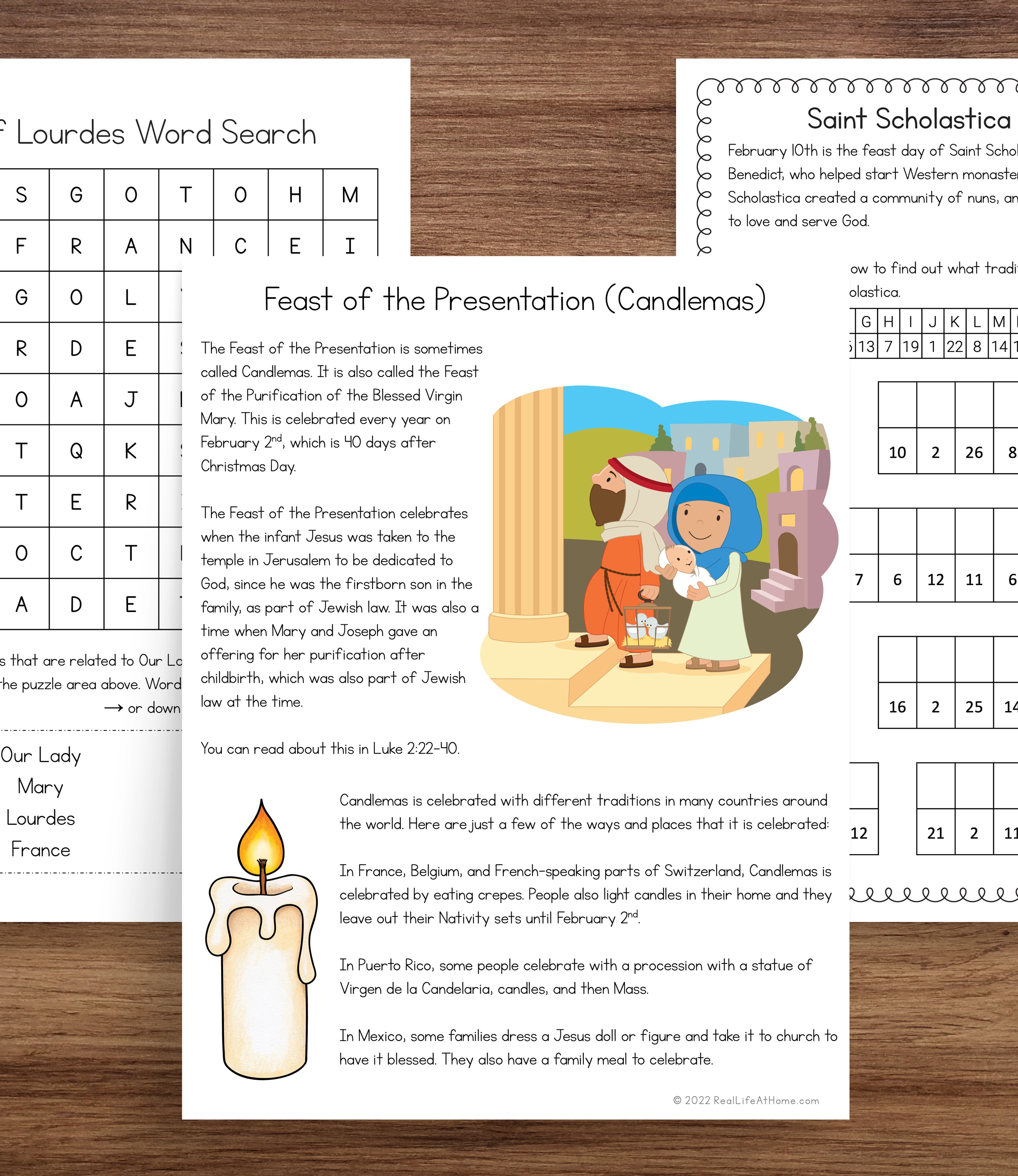 Catholic Icing Monthly Pack Kids Printables