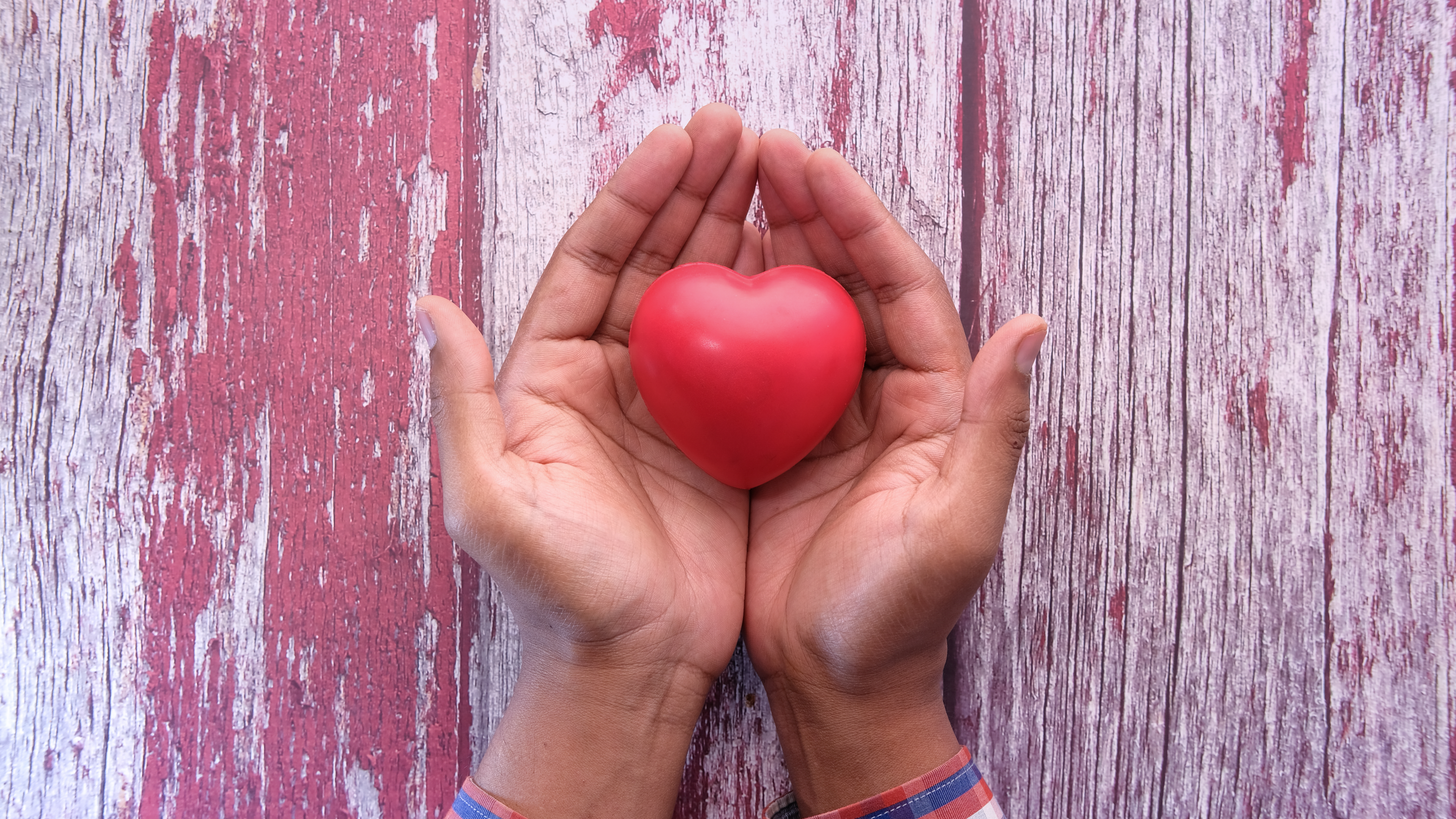 hands holding a heart