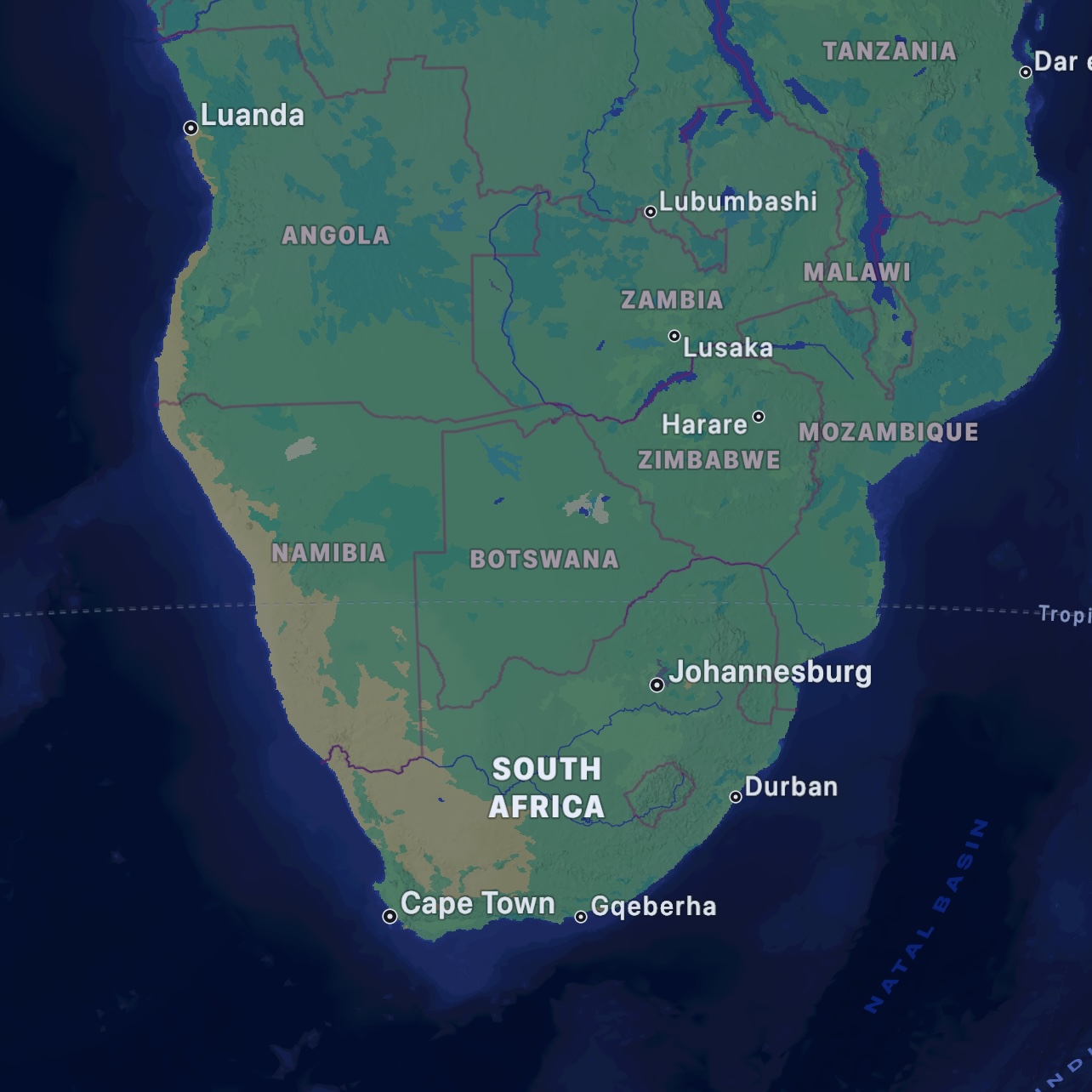 South Africa map