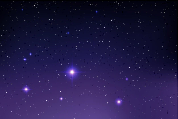 stars in purple sky