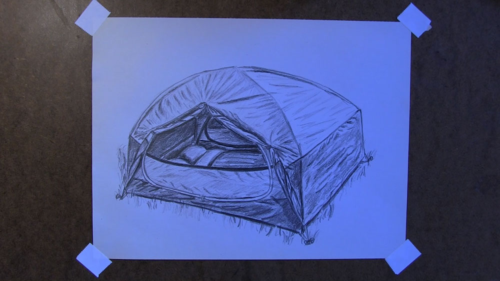 How to Draw a Tent | Let's Draw Today Club
